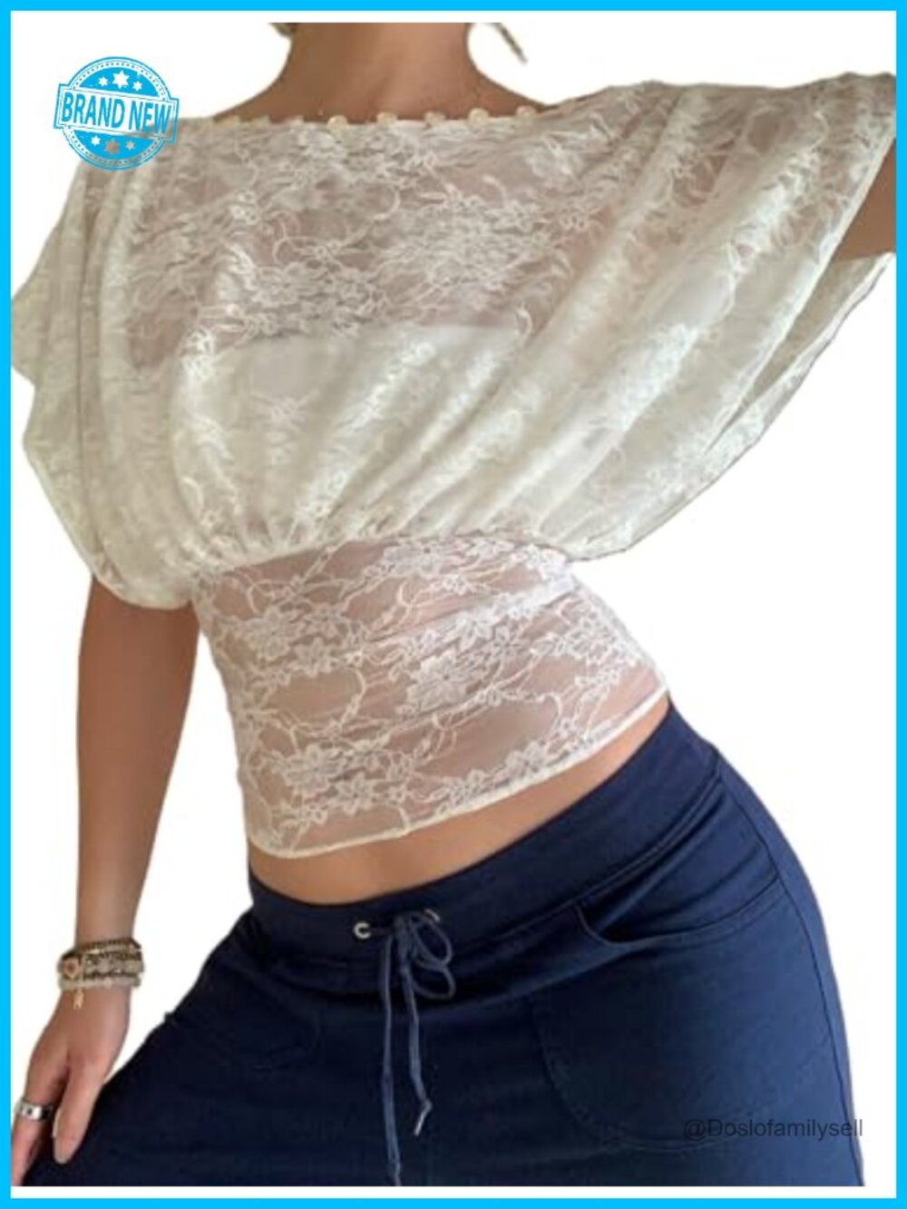 Sheer Floral Lace Mesh Button Front Blouse Sleeveless Going Out Top